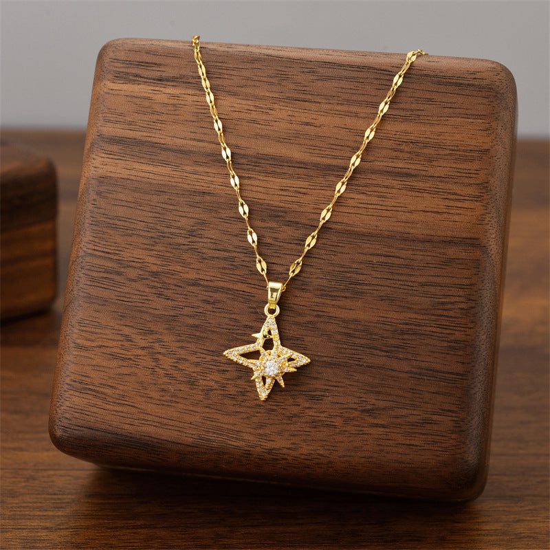 Star Titanium Steel Necklace