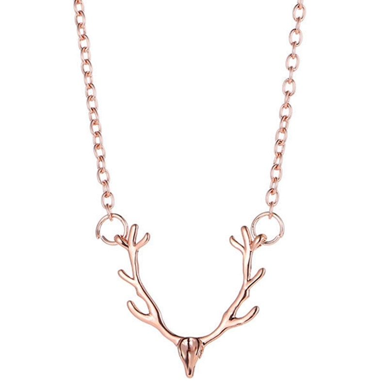 Deer Head Elk Necklace