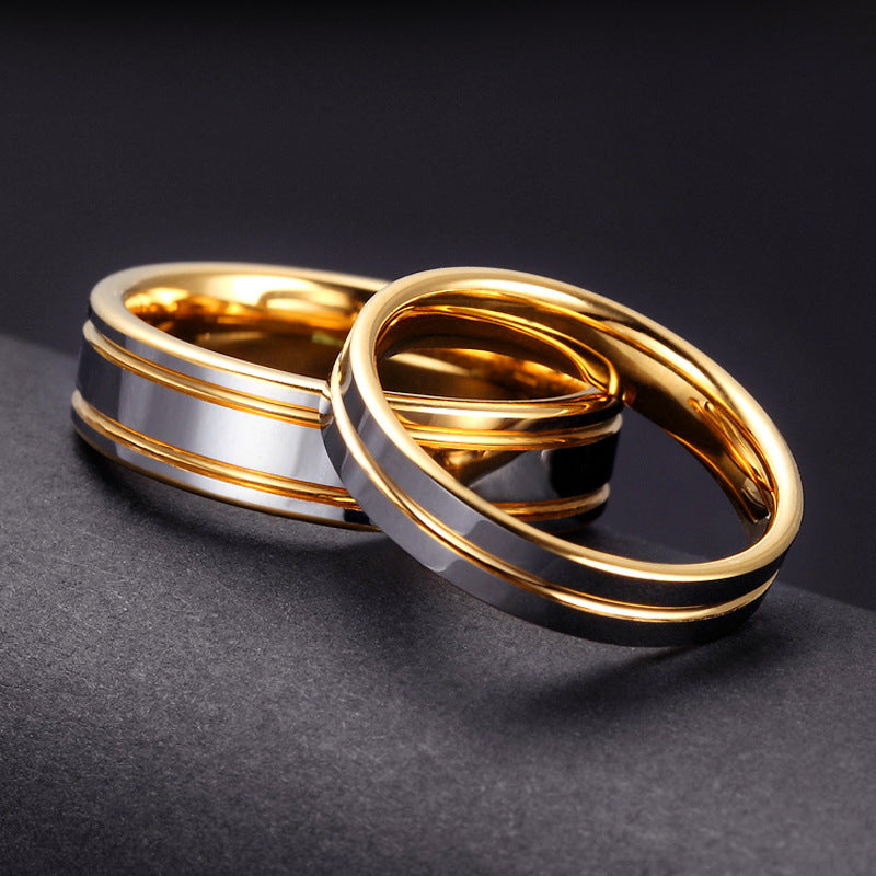 Tungsten Gold Rings